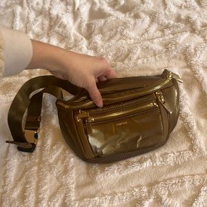 NWOT Caraa Fanny pack Gold Bronze Metallic- Small